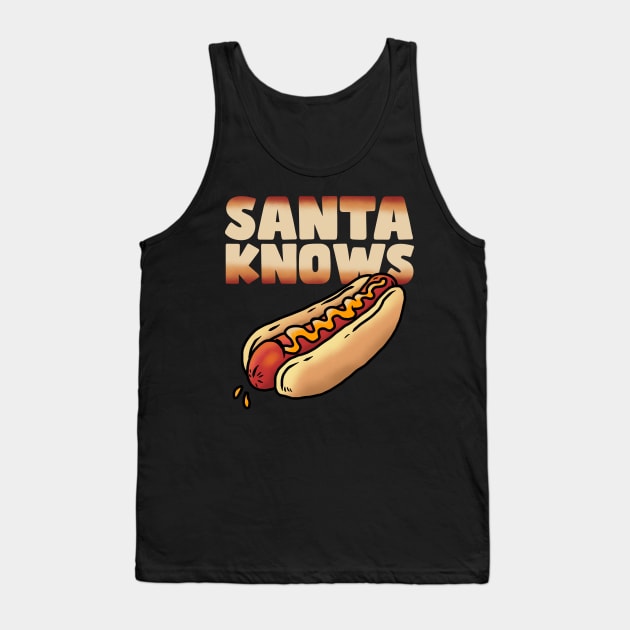 SANTA KNOWS Tank Top by Tee Trends